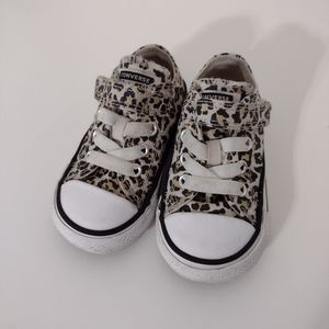 Baby Converse All Star leopard velcro Sneakers